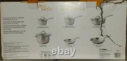 OUR TABLE Stainless Steel 10 Piece Cookware Set in SILVER BRAND NEW IN BOX