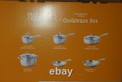 OUR TABLE Stainless Steel 10 Piece Cookware Set in SILVER BRAND NEW IN BOX