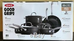 OXO Good Grips Hard-Anodized Non-Stick Pro 12 Piece Cookware Set NEW