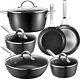Pots And Pans Sets, Non Stick Cookware Set 10-piece For All Cooktops