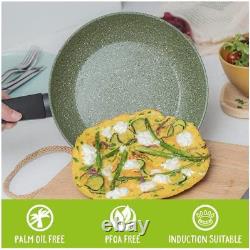 Prestige Eco 3 Piece Aluminium Cookware Set, Non Stick Saucepan Set with Lids