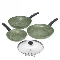 Prestige Eco Frying Pans Non Stick Induction 3 Piece Cookware Set 20/24/28 cm