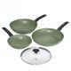 Prestige Eco Frying Pans Non Stick Induction 3 Piece Cookware Set 20/24/28 Cm