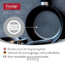 Prestige Saucepan Set Stainless Steel 3 Piece Induction Hob Pan Set 16/18/20cm