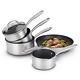 Prestige Scratch Guard Cookware Set In Stainless Steel Accessory Pack Of 5