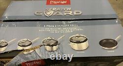 Prestige Scratch Guard Cookware Set in Stainless Steel Accessory Pack of 5