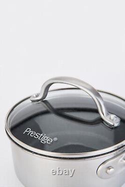 Prestige Scratch Guard Stainless Steel Non Stick 5 Piece Cookware Set
