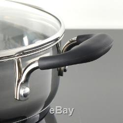 ProCook Gourmet Stainless Steel Induction Cookware Pan Set 6 Piece Pots Frying