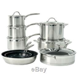 ProCook Professional Stainless Steel Induction Cookware Set 8 Piece
