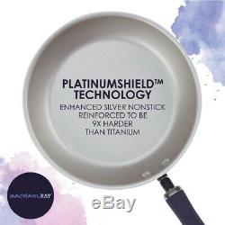 RACHAEL RAY Cookware Set Aluminum Nonstick with Lids, Purple Shimmer (13-Piece)