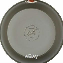 Rachael Ray Dishwasher Safe Hard Anodized 14-Piece Cookware Set Gray/Orange trim