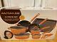 Rachel Ray Cookware Set 14-piece Pots Pans Non-stick Kitchen Hard Enamel Orange