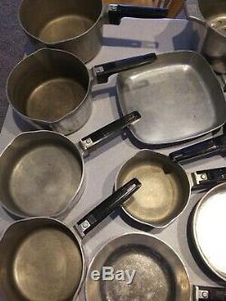 Rare Complete Set Magnalite GHC Cookware 20 Pieces Mid-Century