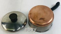 Revere Ware Copper Bottom 11 Piece Set Vintage Pots & Pans Cookware Revereware