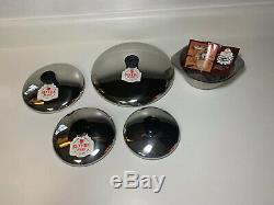 Revere Ware Copper Clad Stainless 11 Piece Set 1981 USA New NOS