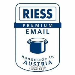 Riess Saucepan Pot Set 5 Piece Aquamarine Enamel Induction Cookware