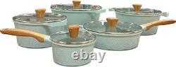Royal Swiss Cookware 12-piece pot set Induction Marble Coating