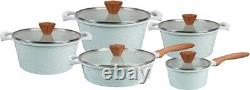 Royal Swiss Cookware 12-piece pot set Induction Marble Coating
