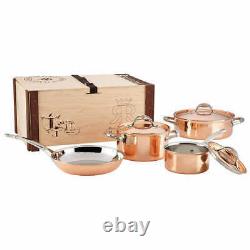 Ruffoni Symphonia Cupra Hand-Hammered 7-piece Copper Clad Cookware Set