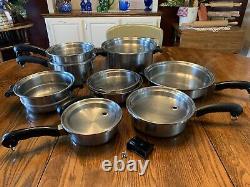 SALADMASTER T304S Stainless Steel Cookware Set + Electric Skillet 14 Pieces