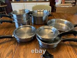 SALADMASTER T304S Stainless Steel Cookware Set + Electric Skillet 14 Pieces