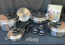 SALADMASTER T304-316 Stainless Steel Cookware Set Waterless 15 Pieces