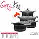 Sonex Diecast Glory King 10 Piece Set Cookware Non-stick Marble All Colours