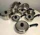 Saladmaster T304s Stainless Steel Cookware Set- 14 Piece Lot- Great Condition