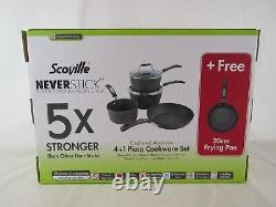 Scoville Never Stick 5 Piece Cookware Set Lifetime Guarantee Brand New In Box