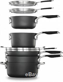 Select By Calphalon Space Saving 5-14 Piece Nonstick Cookware And Utensil Set
