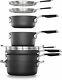 Select By Calphalon Space Saving 5-14 Piece Nonstick Cookware And Utensil Set