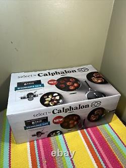 Select by Calphalon NEW Hard-Anodized 8 Piece Cookware Set Dishwasher Safe