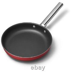 Smeg Cookware 3 Piece Non-Stick Cookware Set Red