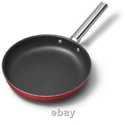 Smeg Cookware 3 Piece Non-Stick Cookware Set Red