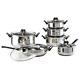 Stainless Steel 12-piece Cookware Set