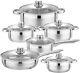 Stainless Steel Cookware Set 12-piece