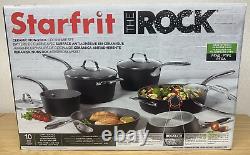 Starfrit The Rock Cookware pan Set, 10 Piece box damage