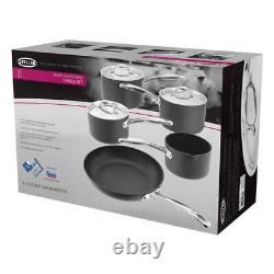 Stellar 6000 Hard Anodised 5 Piece Cookware Set Induction Dishwasher Safe