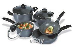 Stoneline Black Pot and pans Cookware Set 8 Pieces Cookware set Melbourne