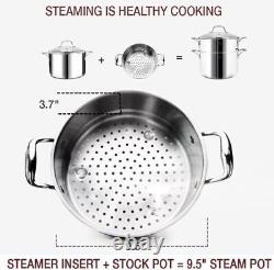 Superior Quality14-Piece Nickel Free Stainless Steel Cookware Set Whole-Clad 3-P
