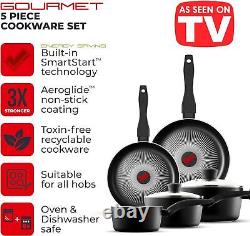 T700314 SmartStart Gourmet 5 Piece Cookware Set with Easy Clean