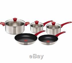 TEFAL H801S514 Jamie Oliver 5-piece Cookware Set Red Currys Damaged Box