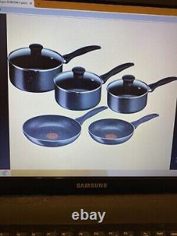 TEFAL Origins B190S544 5-piece Non-stick Cookware Set Black frying & saucepans