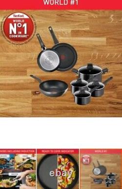 TEFAL Titanium Ultra+ 7 Piece Forged Aluminum Cookware Set