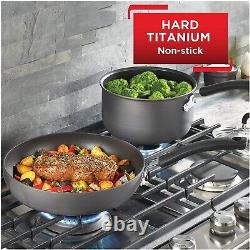 T-Fal Ultimate Hard Anodized Nonstick 17 Piece Cookware Set, Black Cyber Monday