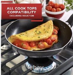 T-fal Easy Care 20-Piece Nonstick Cookware Set, Thermospot, Grey, NEW