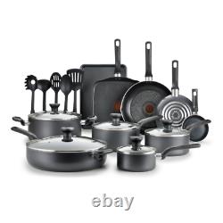 T-fal Easy Care Thermospot 20-Piece Nonstick Cookware Set B087SKDI Grey