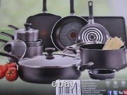 T-fal Easy Care Thermospot 20-Piece Nonstick Cookware Set B087SKDW Grey