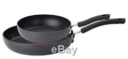 T-fal Hard Anodized Cookware Set Nonstick Pots and Pans Set 14 Piece Thermo-Spot