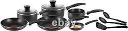 Tefal A762S944 Easycare 9-Piece Cookware Set, Black